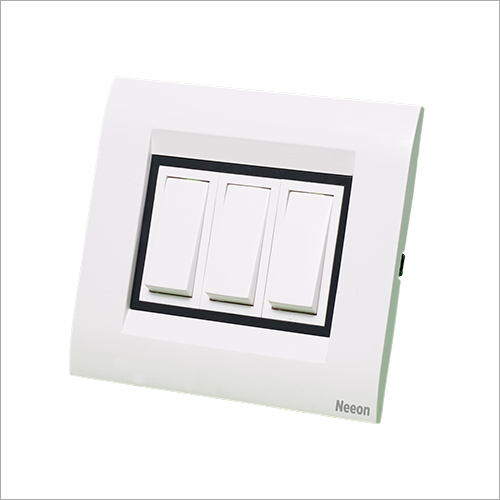White Modular Electrical Board Switch