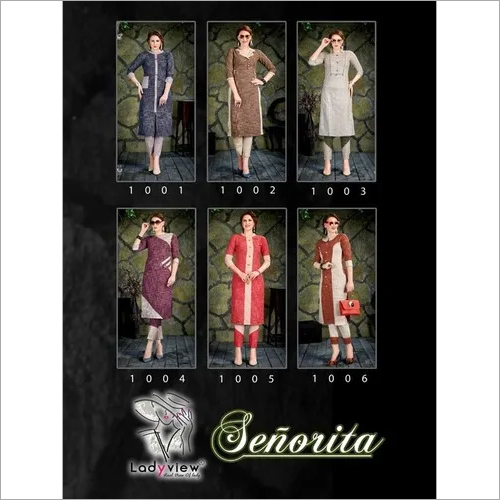 Designer Cotton Kurti with Pant