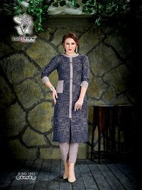 Designer Cotton Kurti with Pant