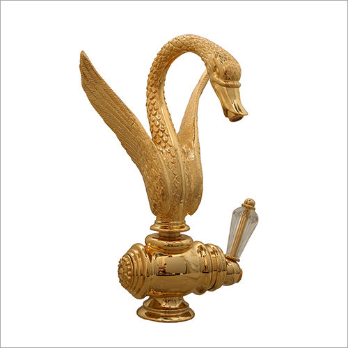 Brass Swarovski Swan Single Lever Wash Basin Mixer