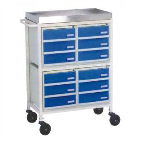 Medicine Trolley 12 Drawers