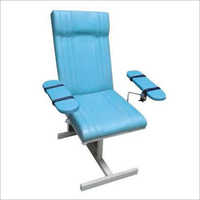 Blood Transfusion Chair - Stainless Steel, Medium Size | Adjustable Reclining Angle, Ergonomic Design With Arm Supports, Lightweight And Durable