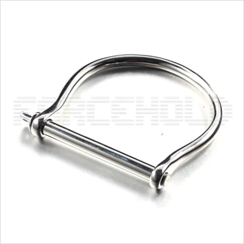 Stainless Steel horseshoe d shaped bolted switch bangle