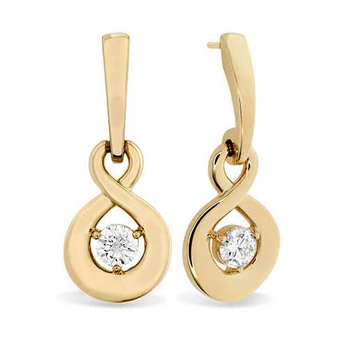 Single Diamond Drop Earring