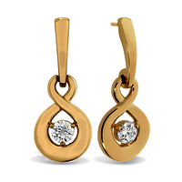 Single Diamond Drop Earring
