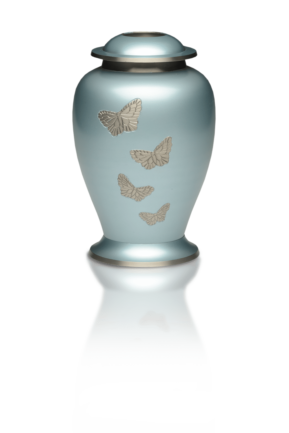 New Avondale Brass Urn with Butterflies