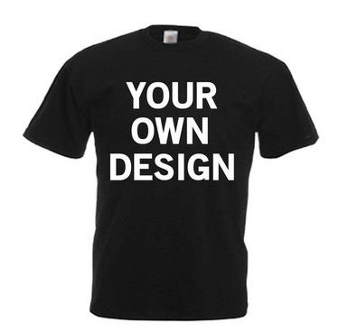 Black Round Neck Custom T-shirt --------- Rs 70/ Piece