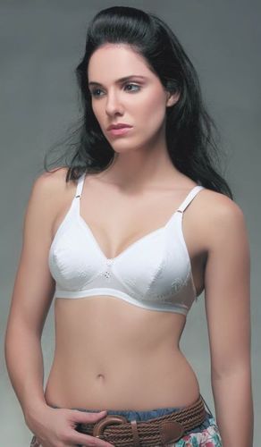 White Devi Embroidery Bras