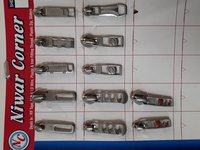 Zipper Slider - Metal Material, Different Sizes Available, Silver Color | Long Lasting, Unbreakable, Modern Design For Bags And Clothes