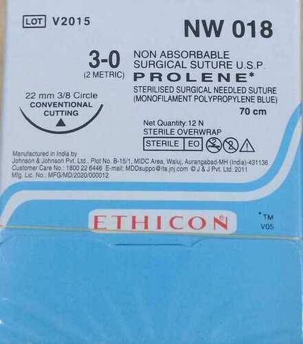 Ethicon Prolene(Polypropylene) Suture (Nw018) Grade: Medical