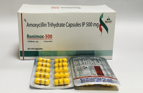 AMOXYCILLIN TRIHYDRATE CAPSULES 500 MG