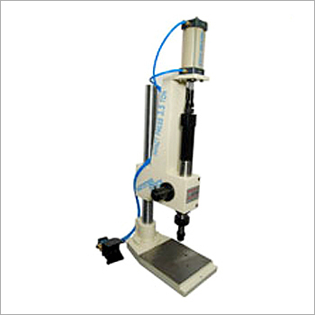 White And Blue Pneumatic Operated Impact Press Machine
