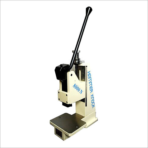 White And Blue Hand Operated Toggle Press Machine