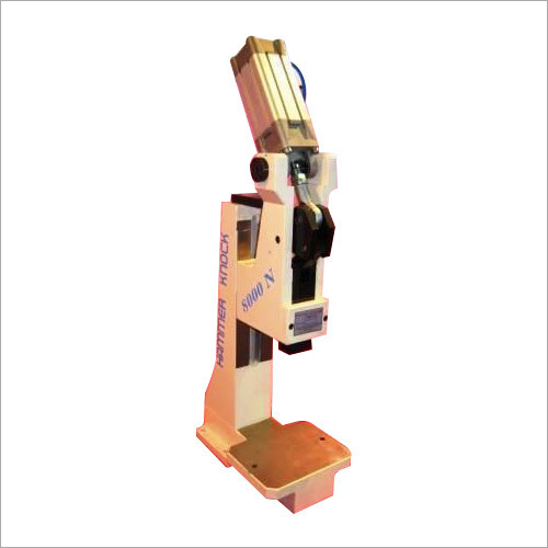 Pneumatic Toggle Press Machine - Stainless Steel Yellow Heat Resistant Coating | 8000 Newton Force Semi-Automatic Durable Vibration-Free Operation 01 Year Warranty