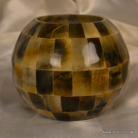 Seap Glass Antique Candle Holder for decor