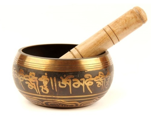 Gold Beautiful Tibetan Singing Bowl