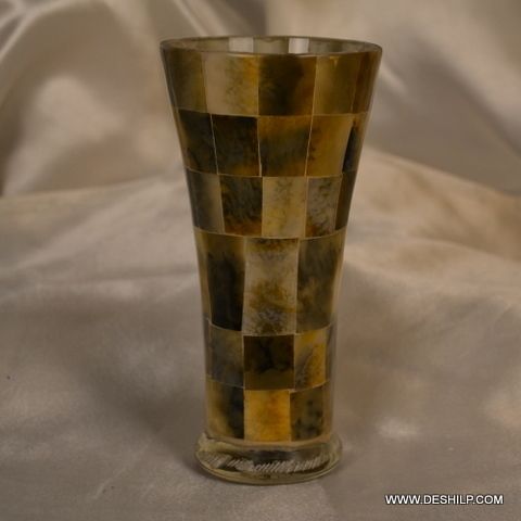 Polishing Seap Glass Candle Holder