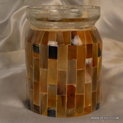 Mosaic Handmade Glass Jar