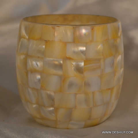 Antique Seap Glass Candle Holder for decoration