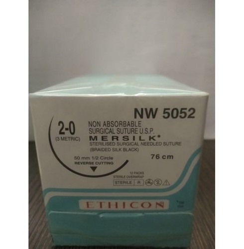 Ethicon - Mersilk ( Black Braided Silk With Needle Suture ) (Nw5052)