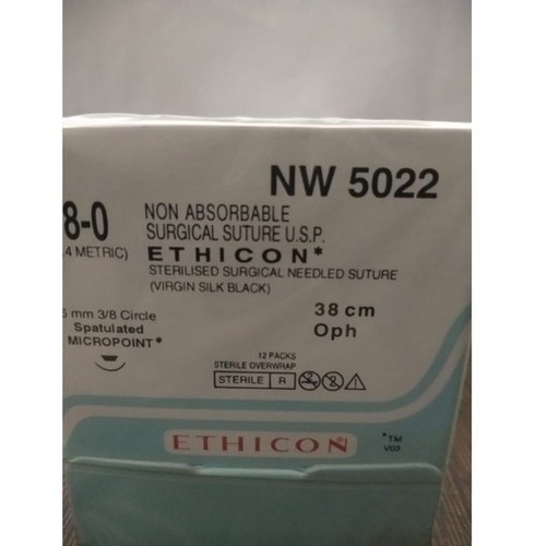 Ethicon - Mersilk ( Black Braided Silk With Needle Suture )(Nw5022)