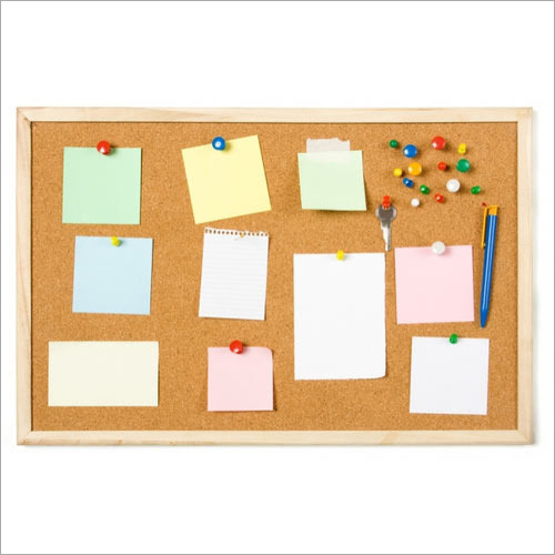 Office Notice Board - Rugged Design, Customizable Dimensions & Modern Brown Finish | Ideal for Displaying Important Notices in Offices