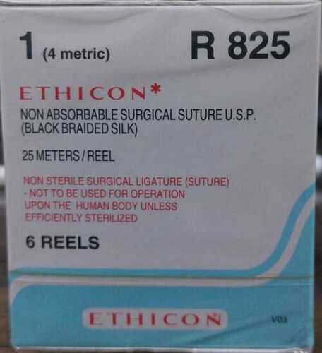 Ethicon Black Braided Silk Reels - Non Sterile (R825)