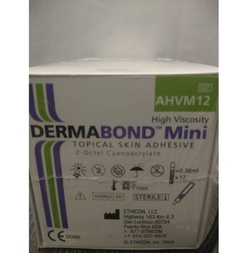 ETHICON DERMABOND Topical Skin Adhesive (2- Octyl Cyanoacrylate) (AHVM12)