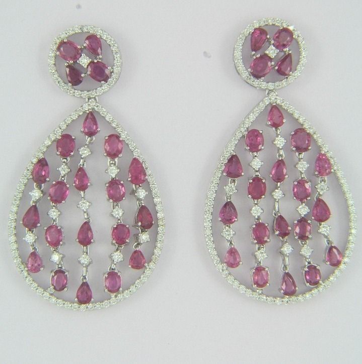 Ruby Diamond Earring