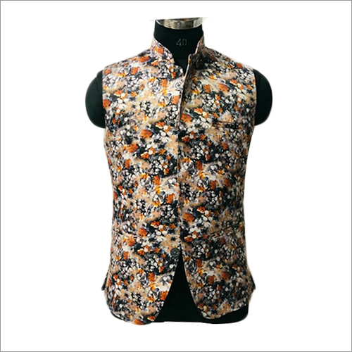 Mens Printed Ethnic Koti Chest Size: As Per Clients Need
