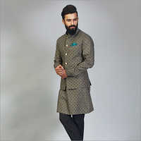 Mens Kurta Jacket Set Chest Size: As Per Clients Need