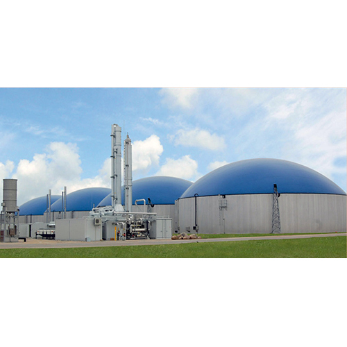 Industrial Biogas Plant - MS Sheet or RCC Semi-Automatic Operation - Ideal for Agricultural Industrial and Educational Use 1 Year Warranty