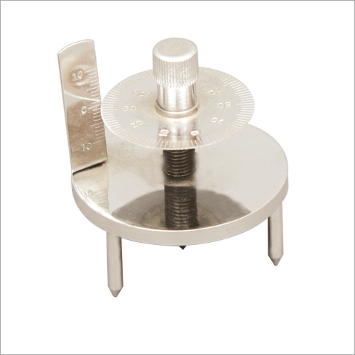 Spherometer - Stainless Steel | Digital Measurement Calibration with Zero Setting, Precision Depth Probe for Laboratory Use