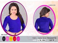 Black Pink Yellow Red Rani Codrai Velvet Blouse