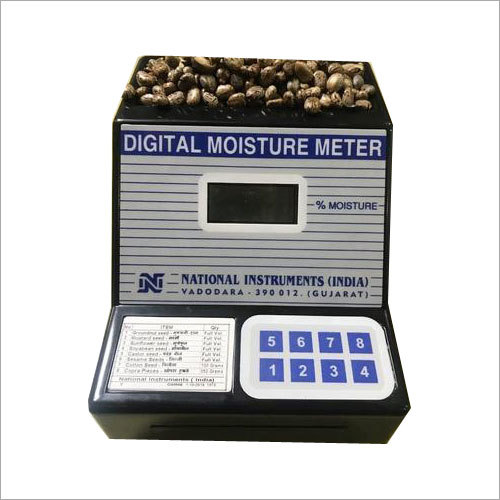Castor Seed Digital Moisture Meter By NATIONAL MARKETING