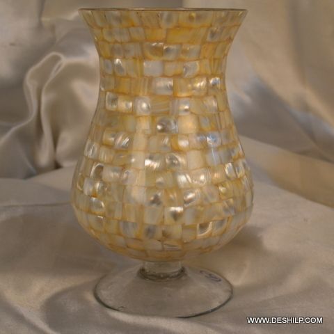 Seap Glass Hurricane Candle Holder