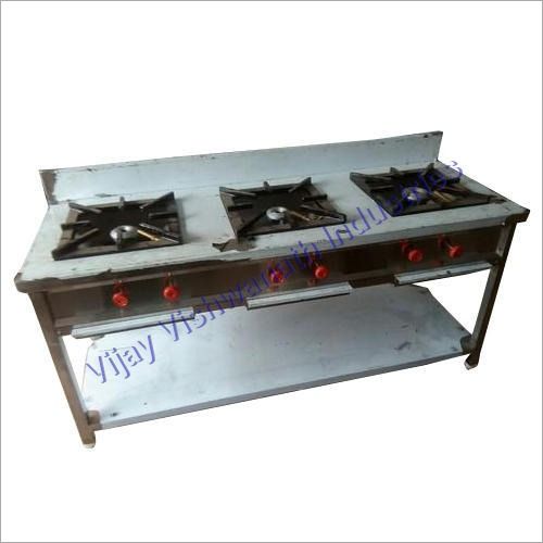 Manual Three Burner Gas Stove