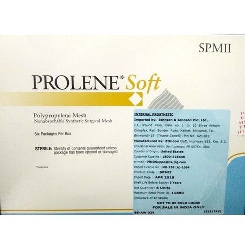 Ethicon Prolene Soft Macroporous Light Weight Mesh (Spmii)