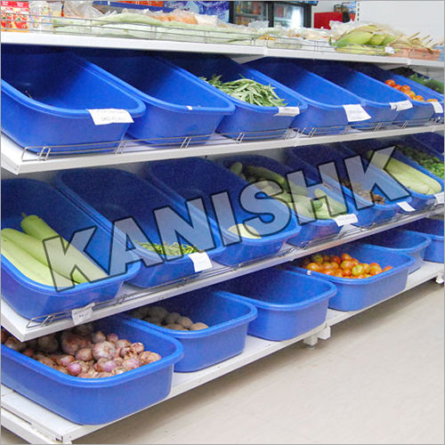 Single Sided Supermarket Vegetable Rack