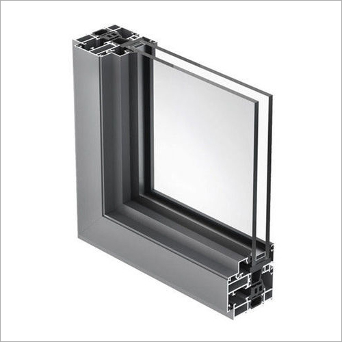 Silver Anodized Aluminium Window Extrusion Section