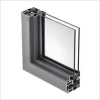 Silver Anodized Aluminium Window Extrusion Section