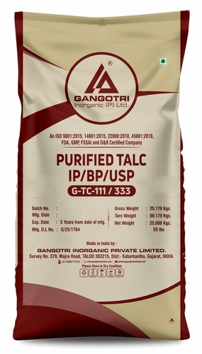 Purified Talc IP/BP/USP