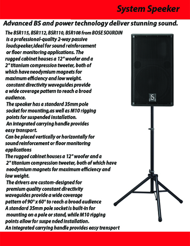Black Advanced Bsr & Power Technology Deliver Stunning Sound