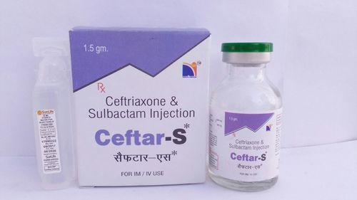 Ceftriaxone And Sulbactam Injection - 1000mg Ceftriaxone 500mg Sulbactam | Broad-Spectrum Antibiotic for Respiratory Skin Bone Joint and Urinary Tract Infections