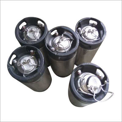 Soda Machine Syrup Tank - Stainless Steel, Black & Silver Coated Finish | Leakage Resistant, Durable Design