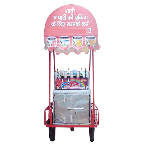 Red Portable Mobile Soda Vending Machine