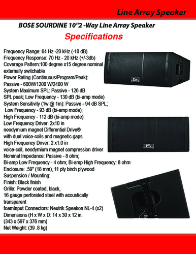 Black Bose Sourdine 10