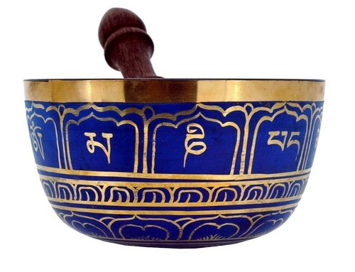 Tibetan Singing Bowl- 6 Inches, Straight-Sided Singing Bowl