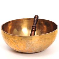 Gold Hand Hammered Brass Singing Bowl 1.9 Kg