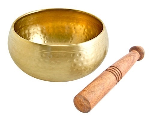 Beautiful Gold Tibetan Singing Bowl